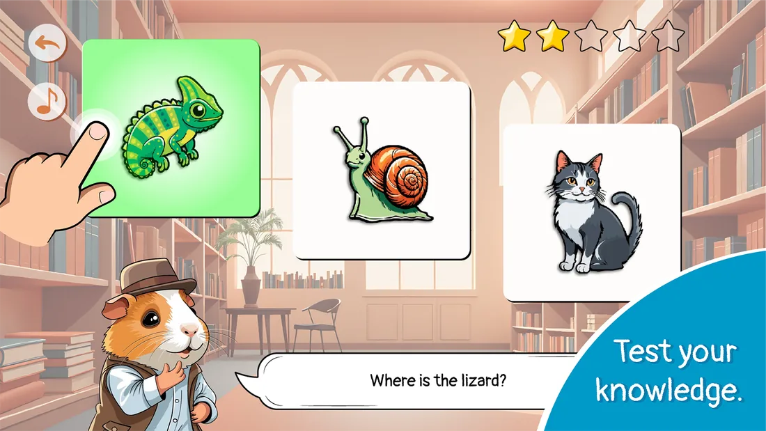 Picture quiz screen